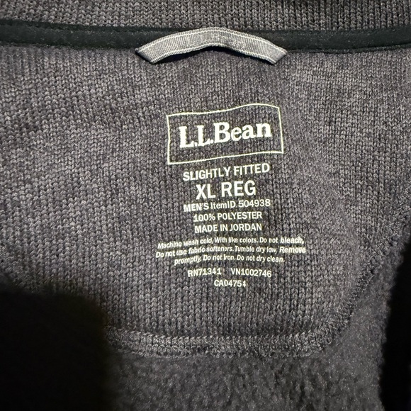 L.L. Bean Charcoal Zip-Up Jacket - Picture 3 of 4